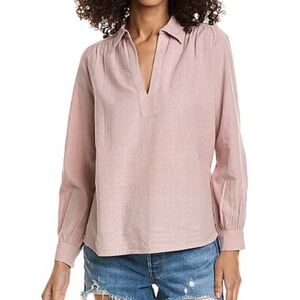 Vanessa Bruno Blush Linen Vega Blouse
